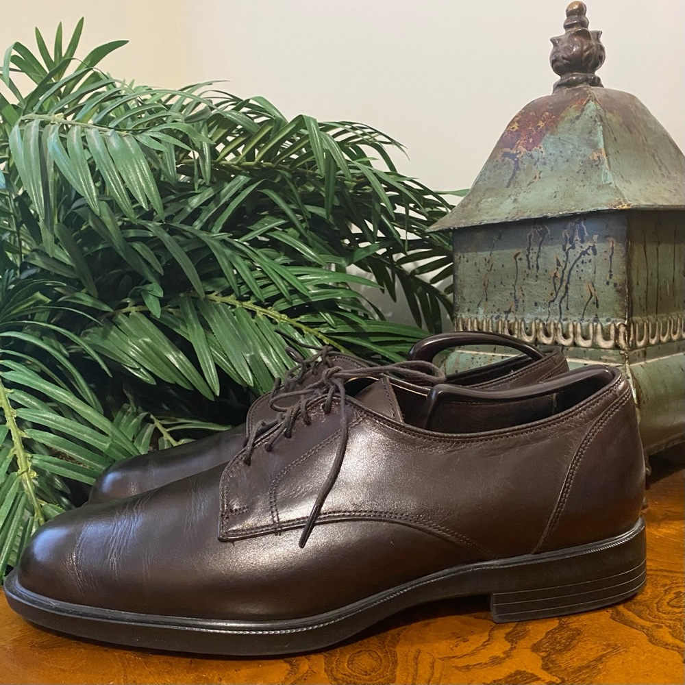 Allen Edmonds Brown Oxford 4244 / 23867 Plain Toe Dress Shoes